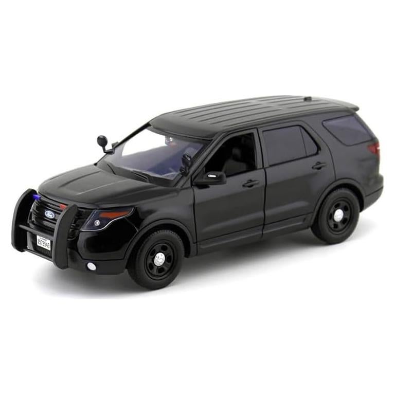 Coche de Diecast 1/18 Motormax Interceptor Policía 2015 Negro