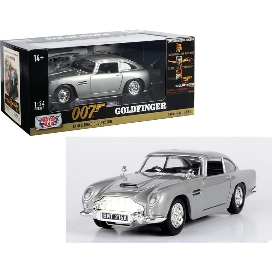 Modelo de Coche Diecast Motor Max Aston Martin DB5 1/24