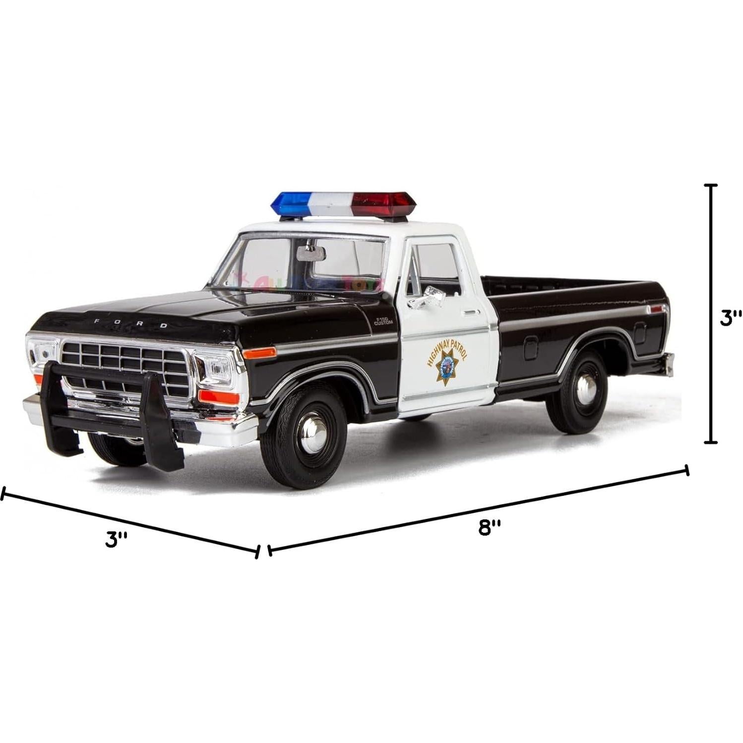 Camioneta Pickup Policía CHP Ford F-150 1979 Motormax 1:24
