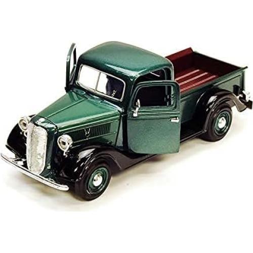 Modelo Diecast Motormax Ford Pickup 1937 Verde 1:24