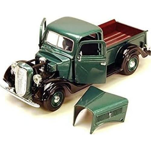 Modelo Diecast Motormax Ford Pickup 1937 Verde 1:24