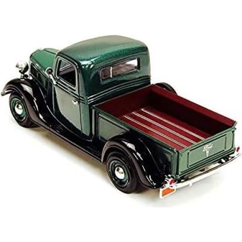 Modelo Diecast Motormax Ford Pickup 1937 Verde 1:24