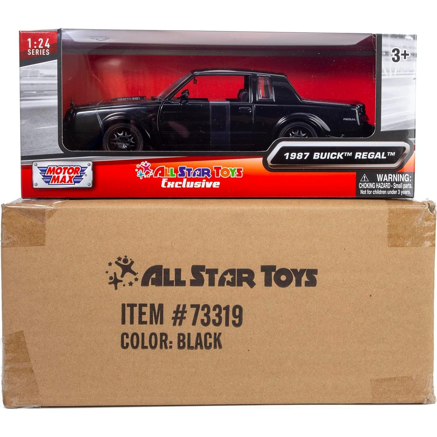 Modelo Diecast Buick Regal T-Type 1:24 All Star Toys Negro