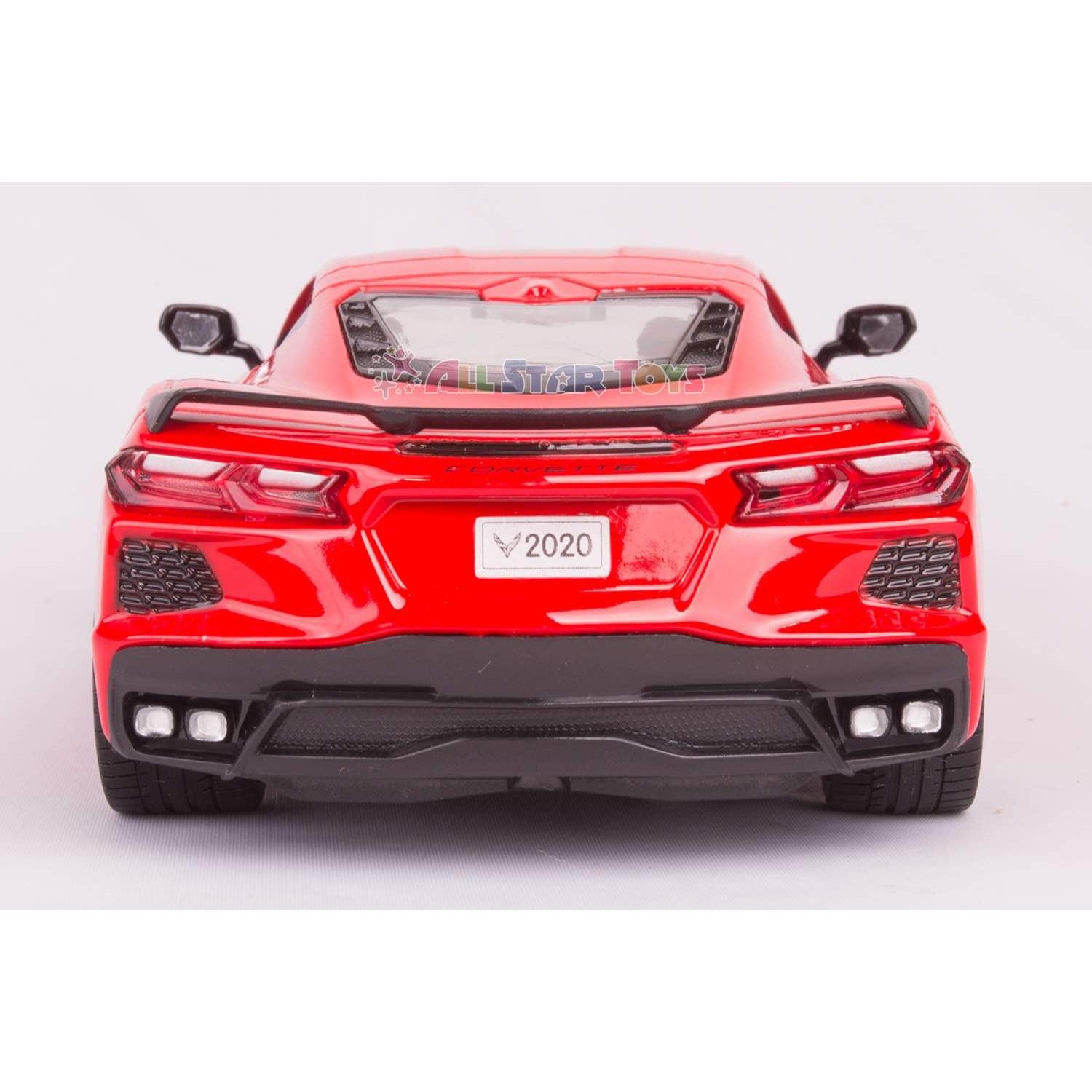 Modelo de Coche Diecast Chevrolet Corvette C8 1/24 Rojo