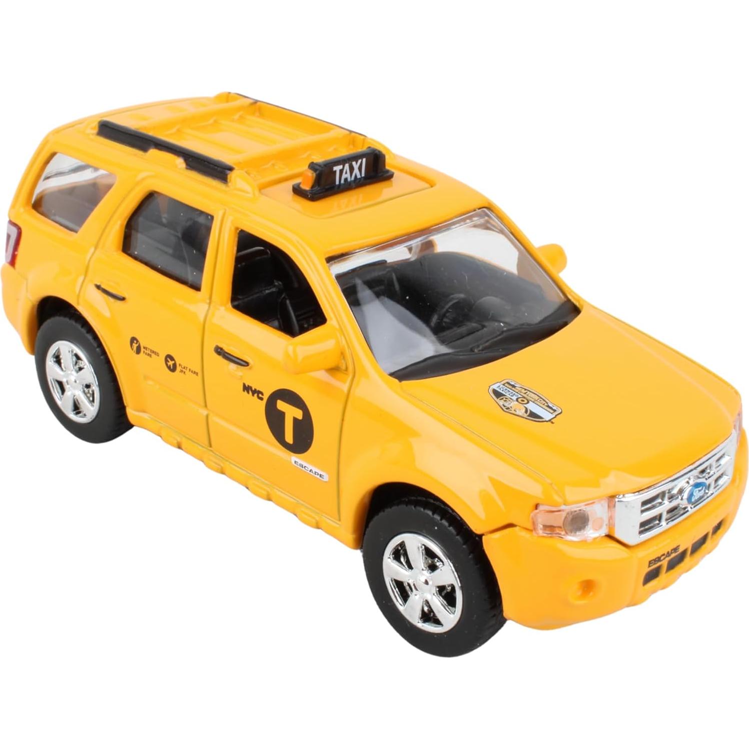 Taxi Daron NYC Die-Cast Ford Escape 1:43 Amarillo Negro