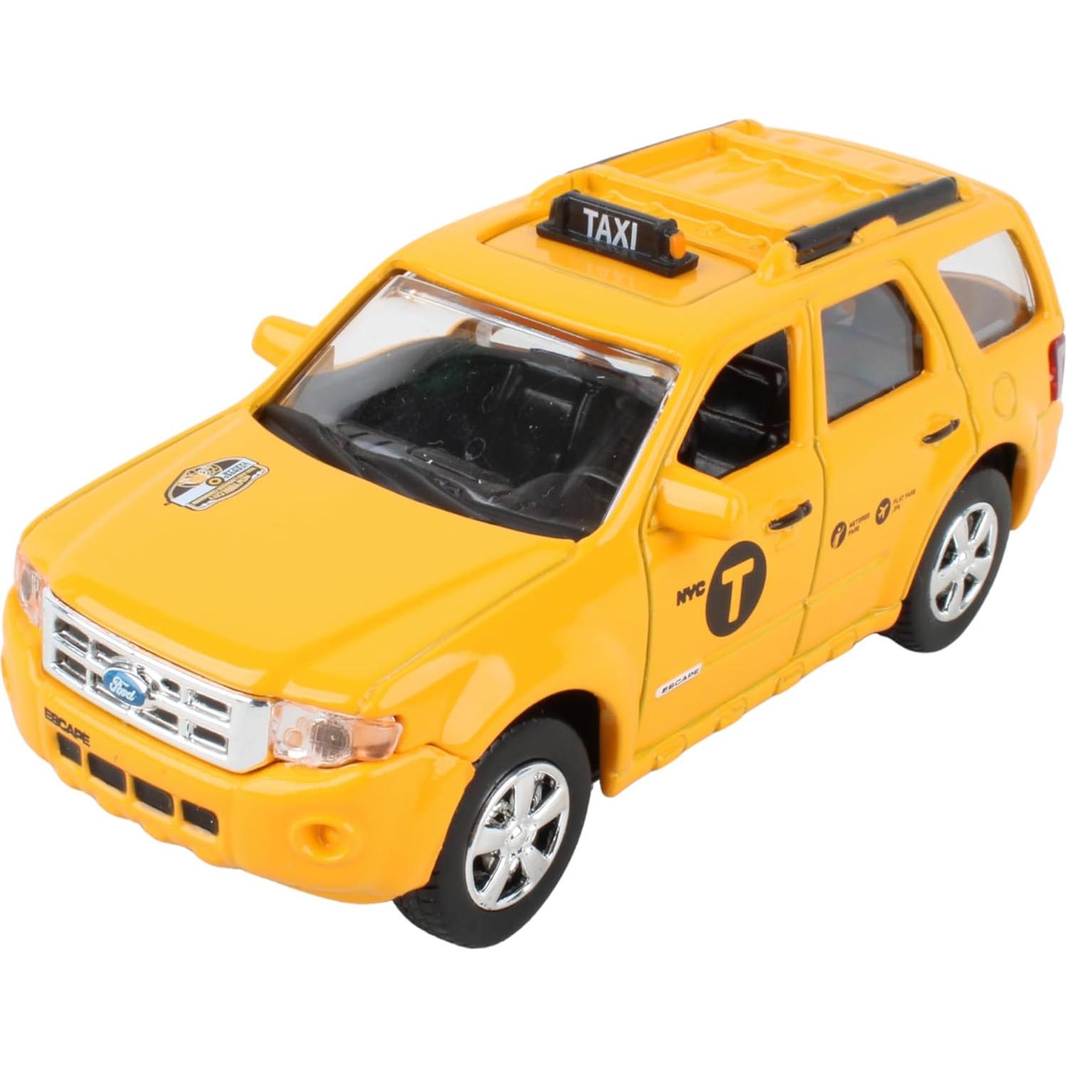Taxi Daron NYC Die-Cast Ford Escape 1:43 Amarillo Negro