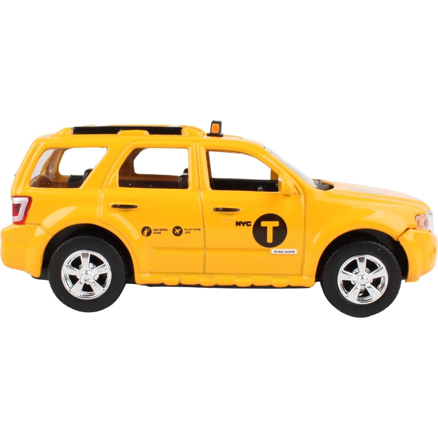 Taxi Daron NYC Die-Cast Ford Escape 1:43 Amarillo Negro