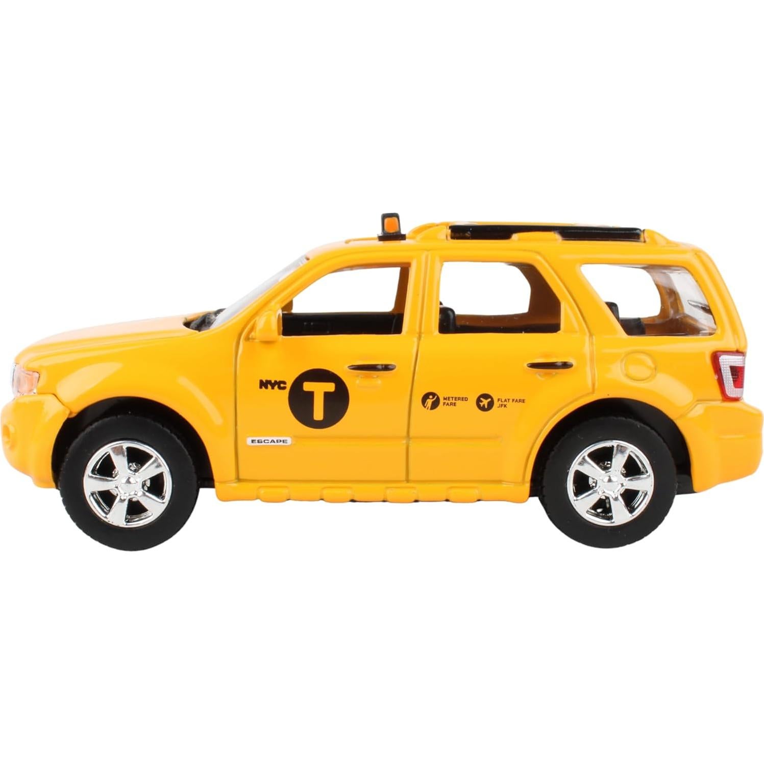 Taxi Daron NYC Die-Cast Ford Escape 1:43 Amarillo Negro