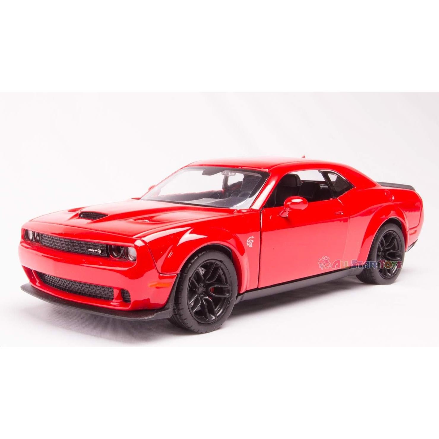 Modelo Diecast 2018 Dodge Challenger SRT Hellcat Rojo 1:24