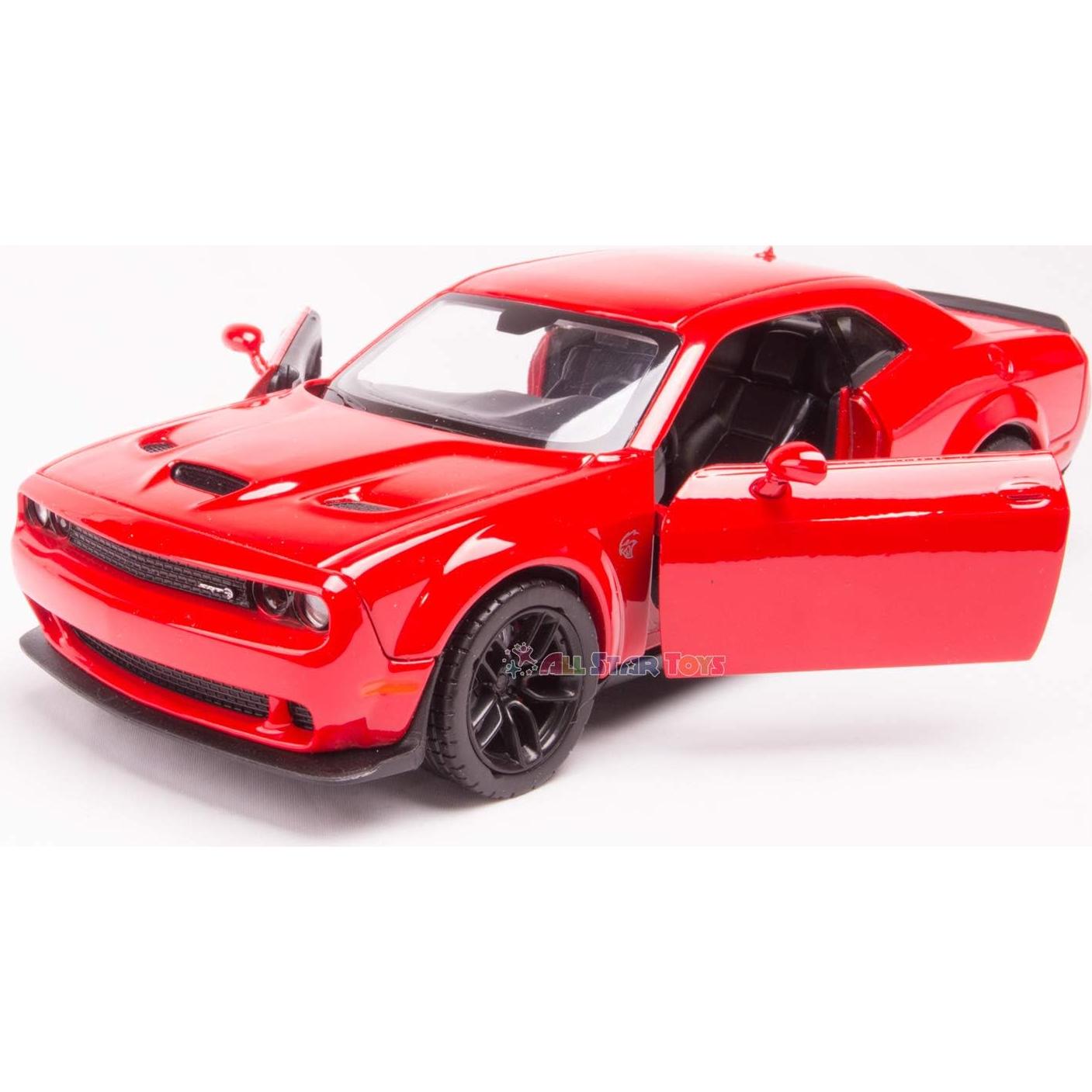 Modelo Diecast 2018 Dodge Challenger SRT Hellcat Rojo 1:24