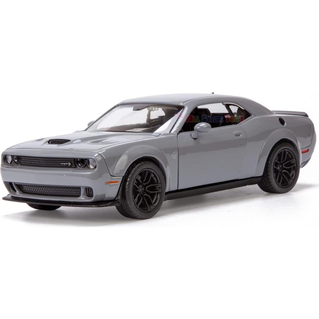 Modelo Diecast Motormax Dodge Challenger SRT Hellcat 1/24 Gris