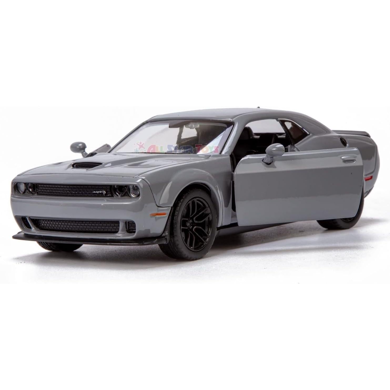Modelo Diecast Motormax Dodge Challenger SRT Hellcat 1/24 Gris