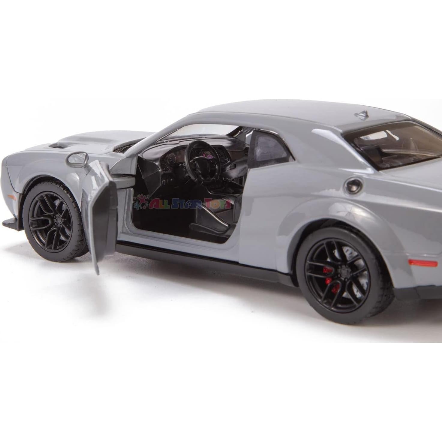 Modelo Diecast Motormax Dodge Challenger SRT Hellcat 1/24 Gris