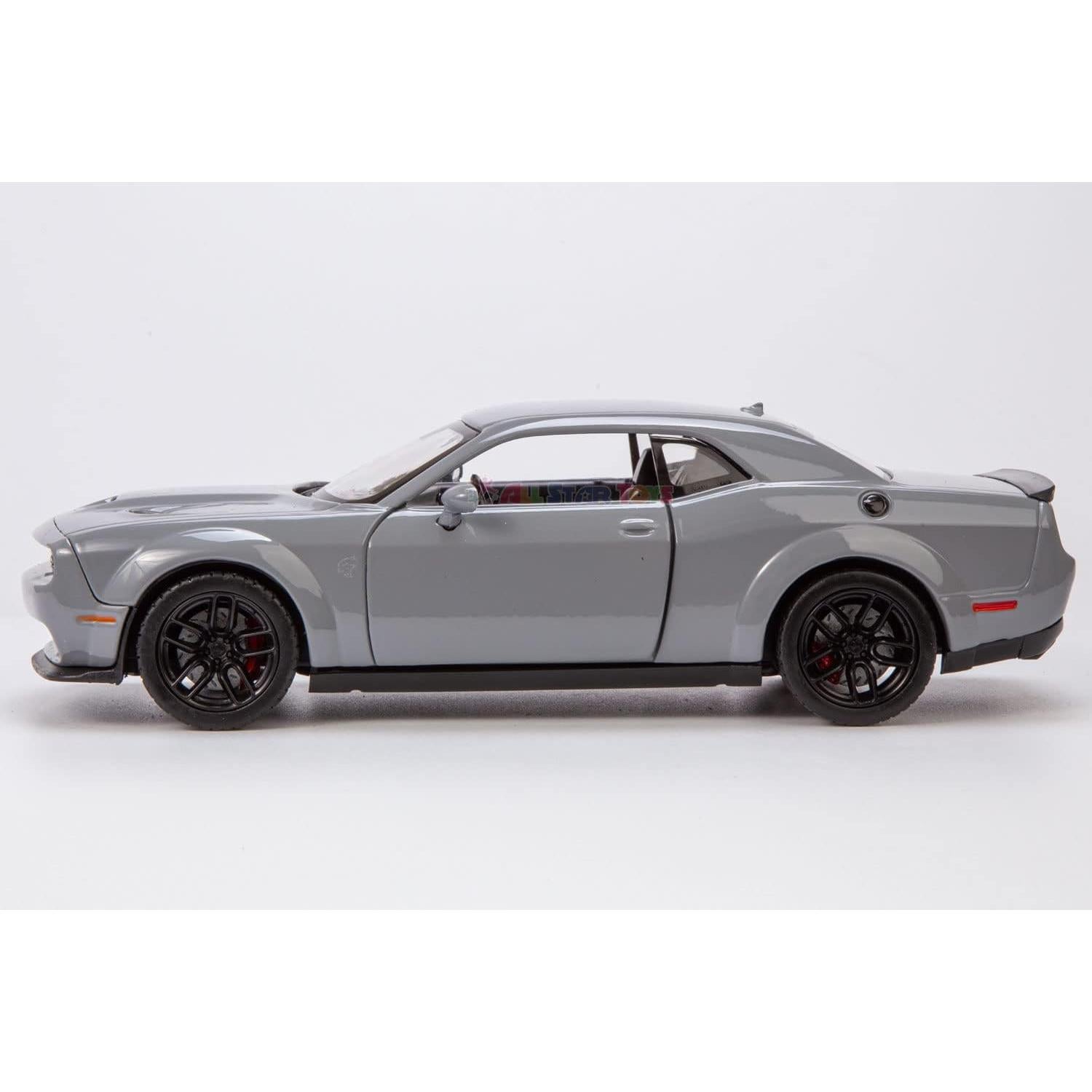 Modelo Diecast Motormax Dodge Challenger SRT Hellcat 1/24 Gris