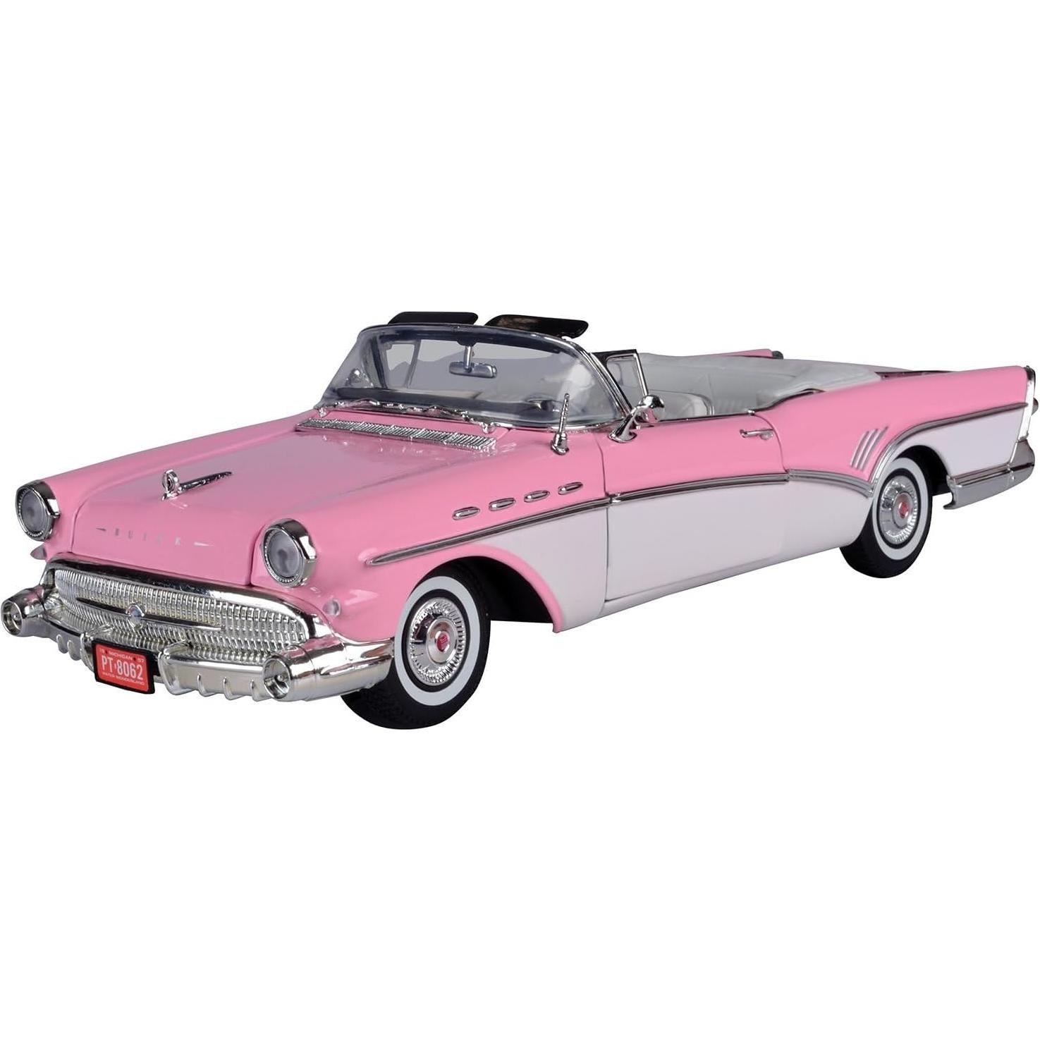 Coche Diecast 1/18 Motormax 1957 Roadmaster Convertible Rosa
