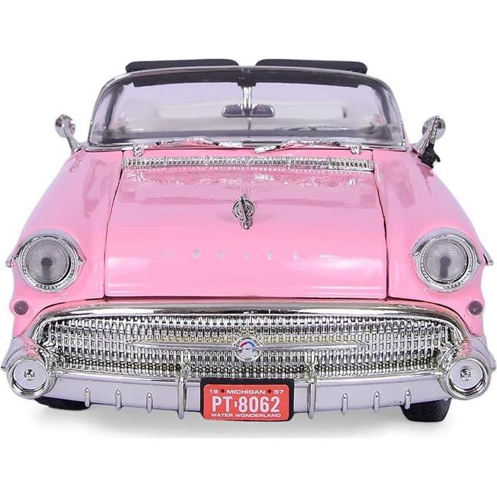Coche Diecast 1/18 Motormax 1957 Roadmaster Convertible Rosa