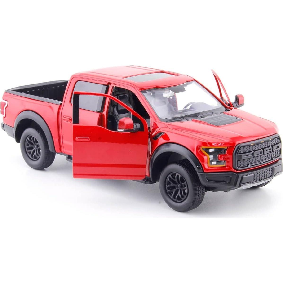 Auto a Escala 1:24 Motormax Ford F-150 Raptor Rojo