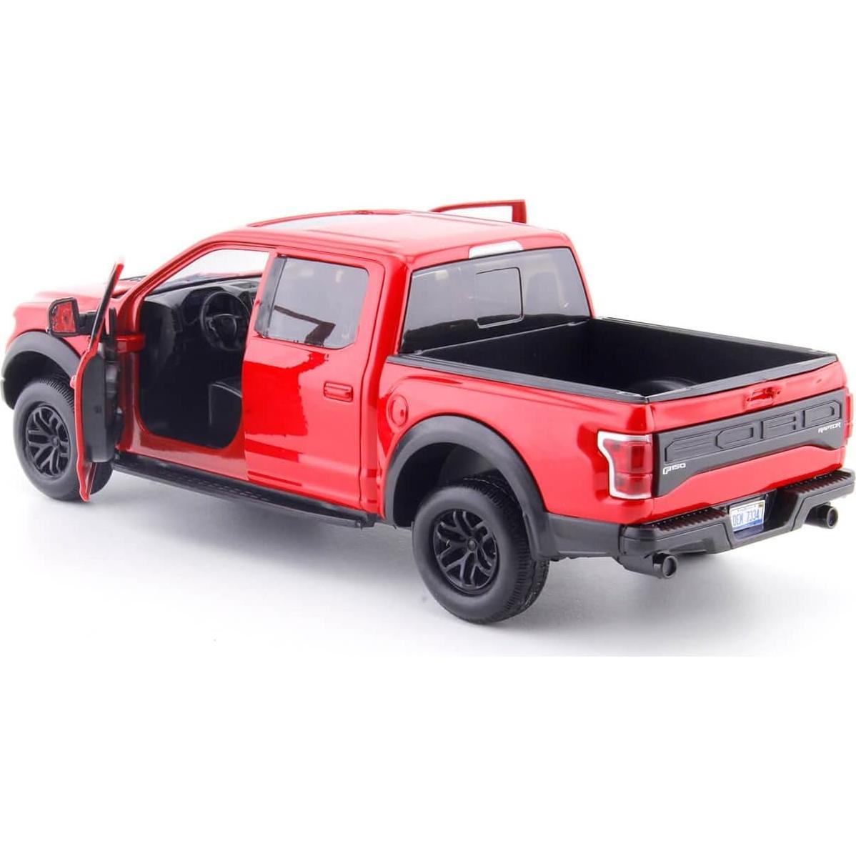 Auto a Escala 1:24 Motormax Ford F-150 Raptor Rojo