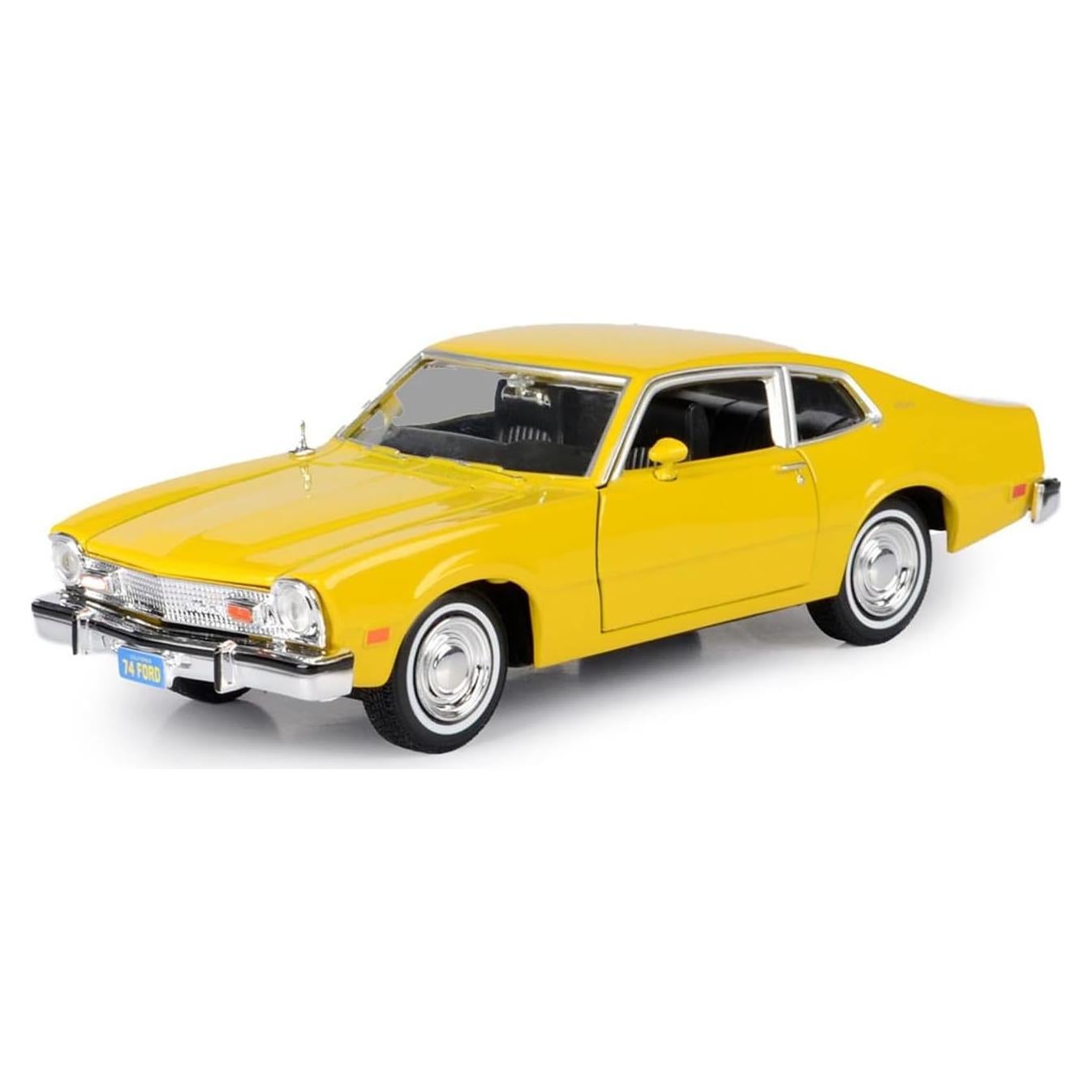 Modelo de Coche Diecast 1974 Maverick Amarillo Motormax 1:24