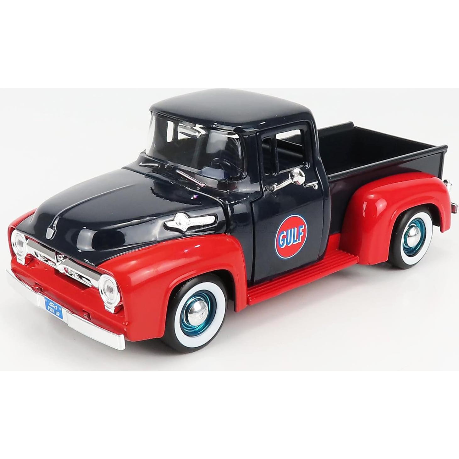 Camioneta Diecast Ford F-100 1956 Motor Max Gulf 20.32 cm