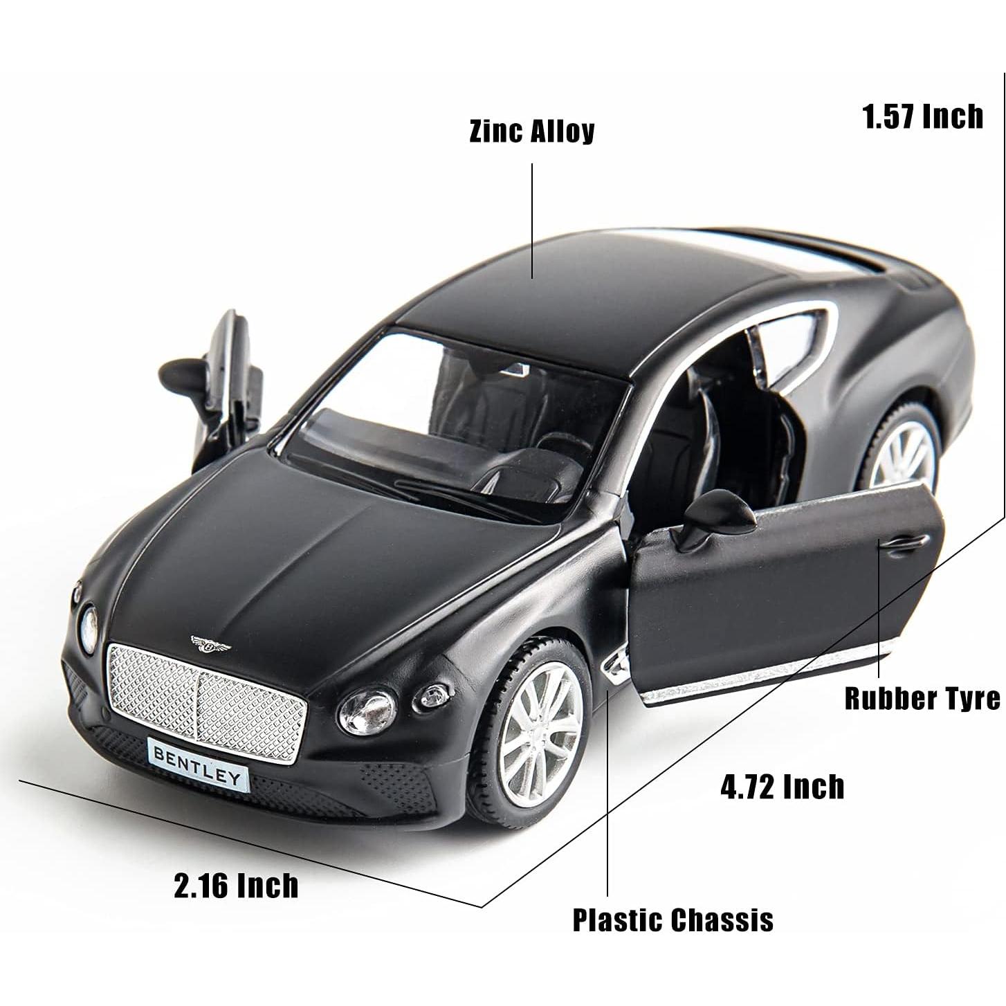 Coche de Juguete RMZ City Bentley Continental GT 1:36 Negro