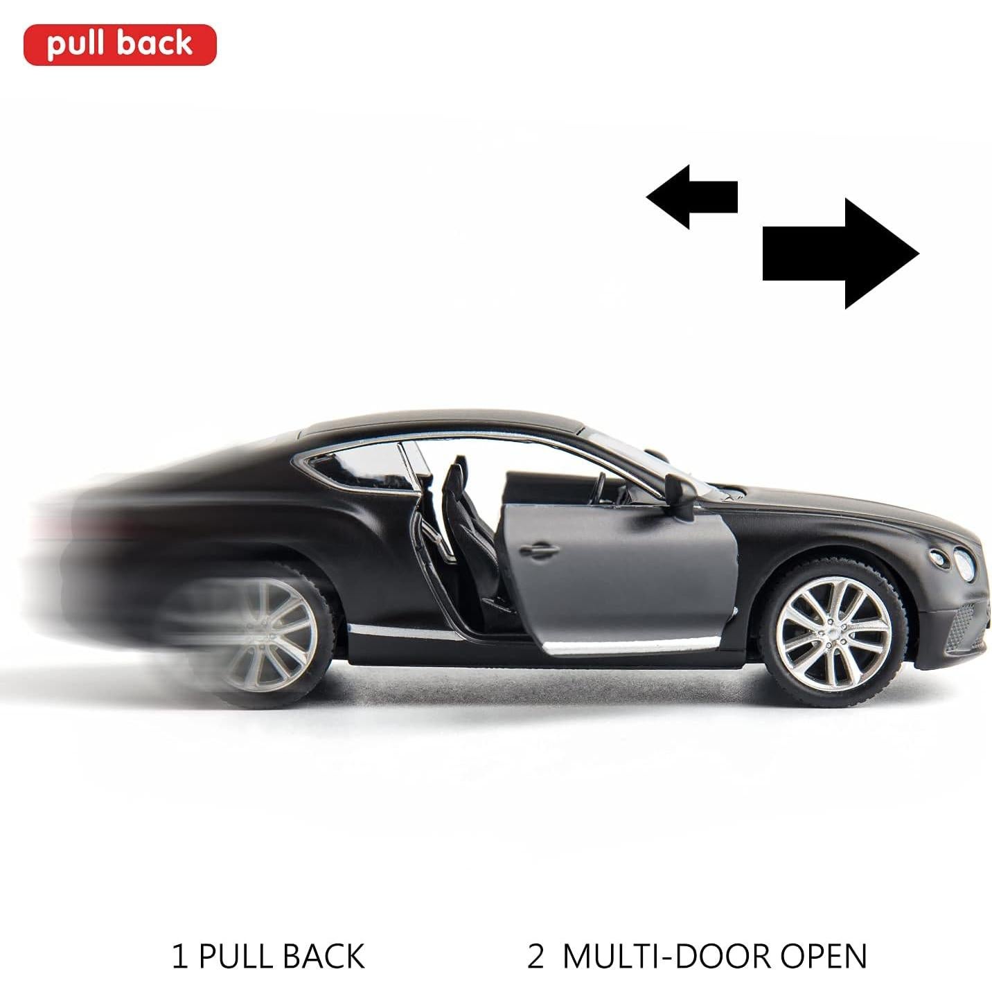 Coche de Juguete RMZ City Bentley Continental GT 1:36 Negro