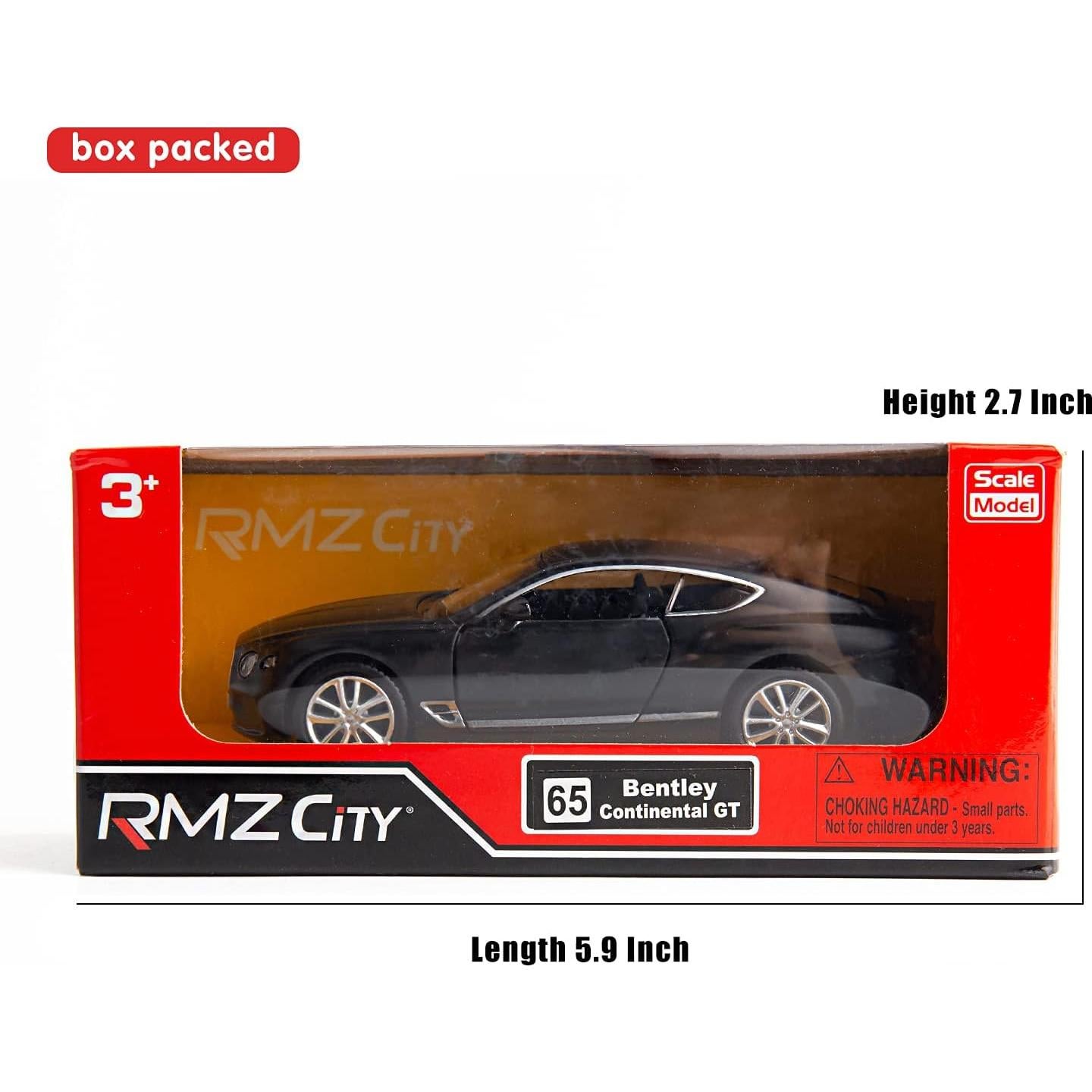 Coche de Juguete RMZ City Bentley Continental GT 1:36 Negro