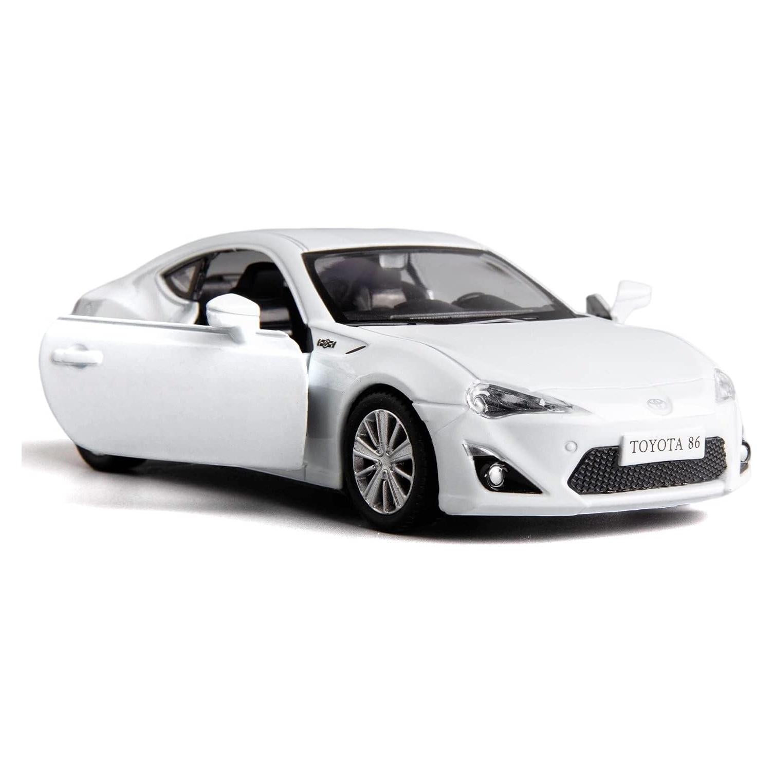 Coche Juguete Diecasting Toyota 86 Blanco 1:36 RMZ City