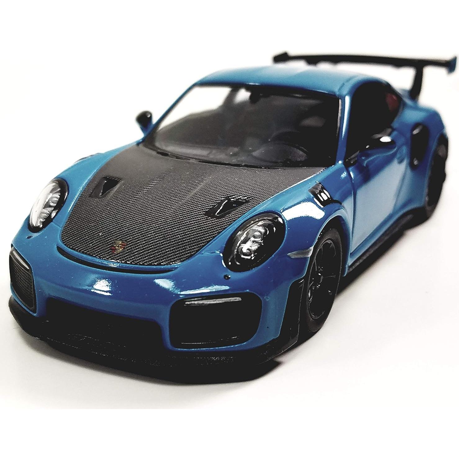 Modelo de Coche Deportivo KiNSMART Porsche 911 GT2 RS Azul 1:36