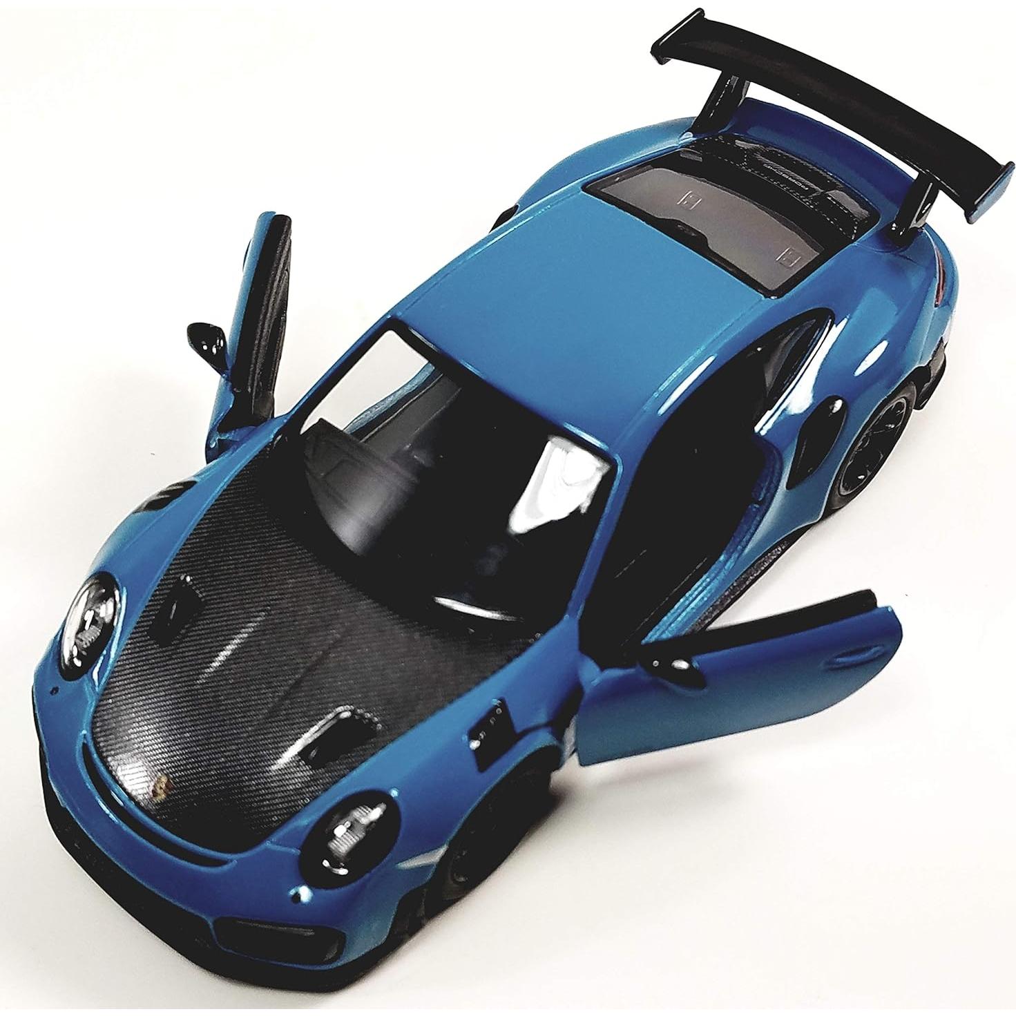 Modelo de Coche Deportivo KiNSMART Porsche 911 GT2 RS Azul 1:36