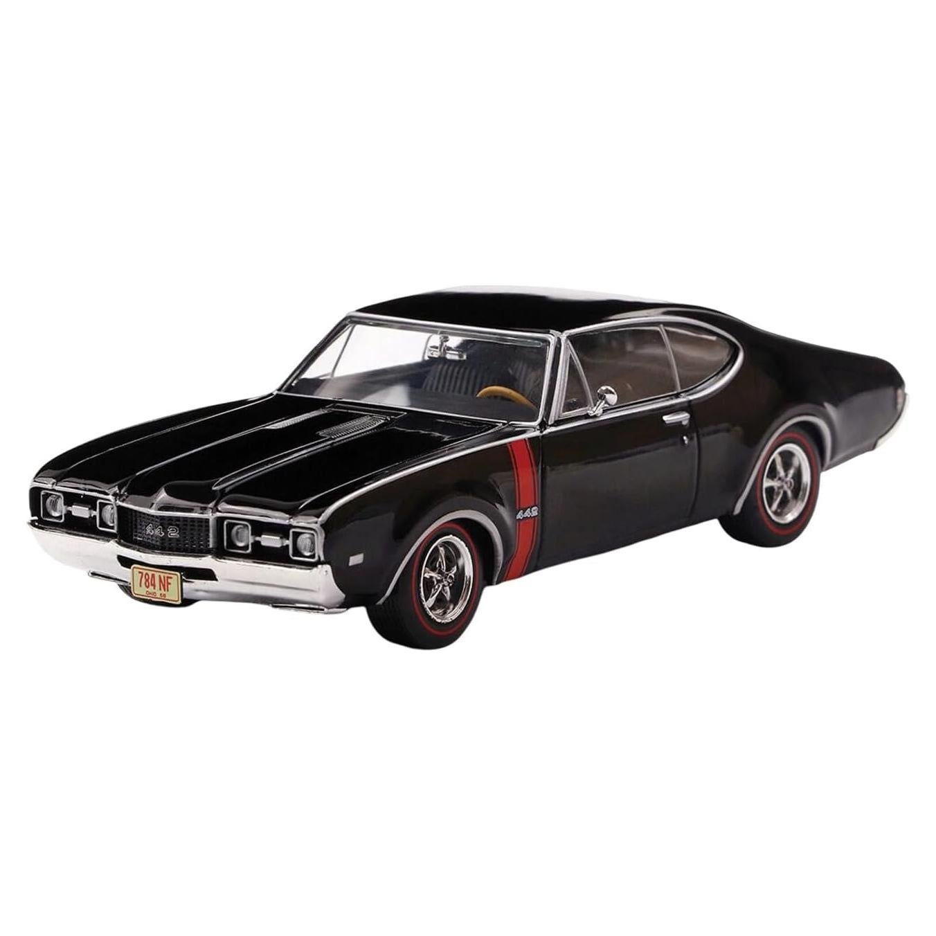Modelo a Escala 1:43 IXO Oldsmobile 442 W-30 1970 Negro Ébano