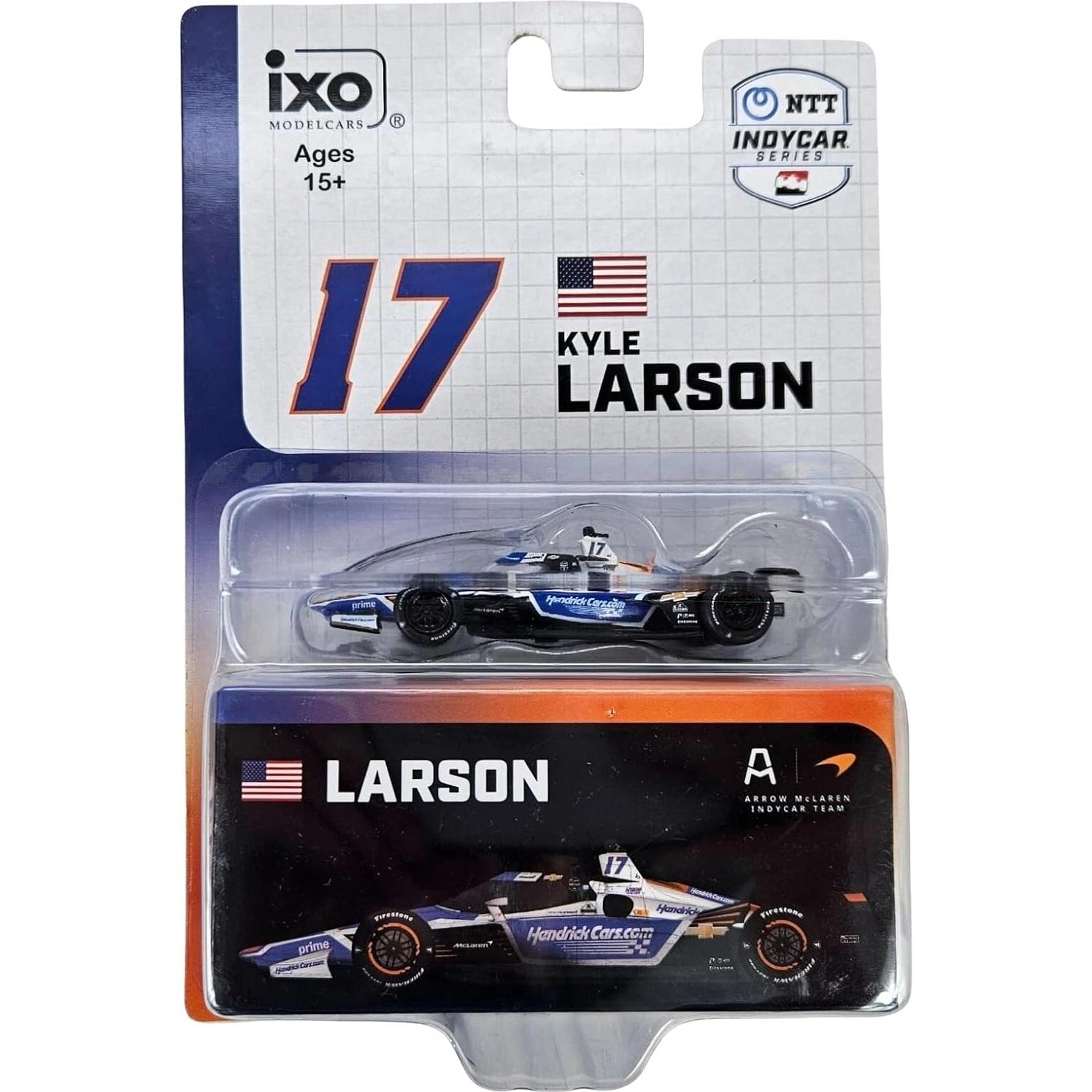 Diecast Kyle Larson #17 2025 IXO IND64025 1:64 con Caja