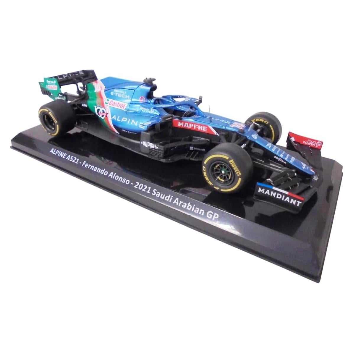 Coche Diecast 1/24 OPO 10 Alpine A521 Fernando Alonso 2021