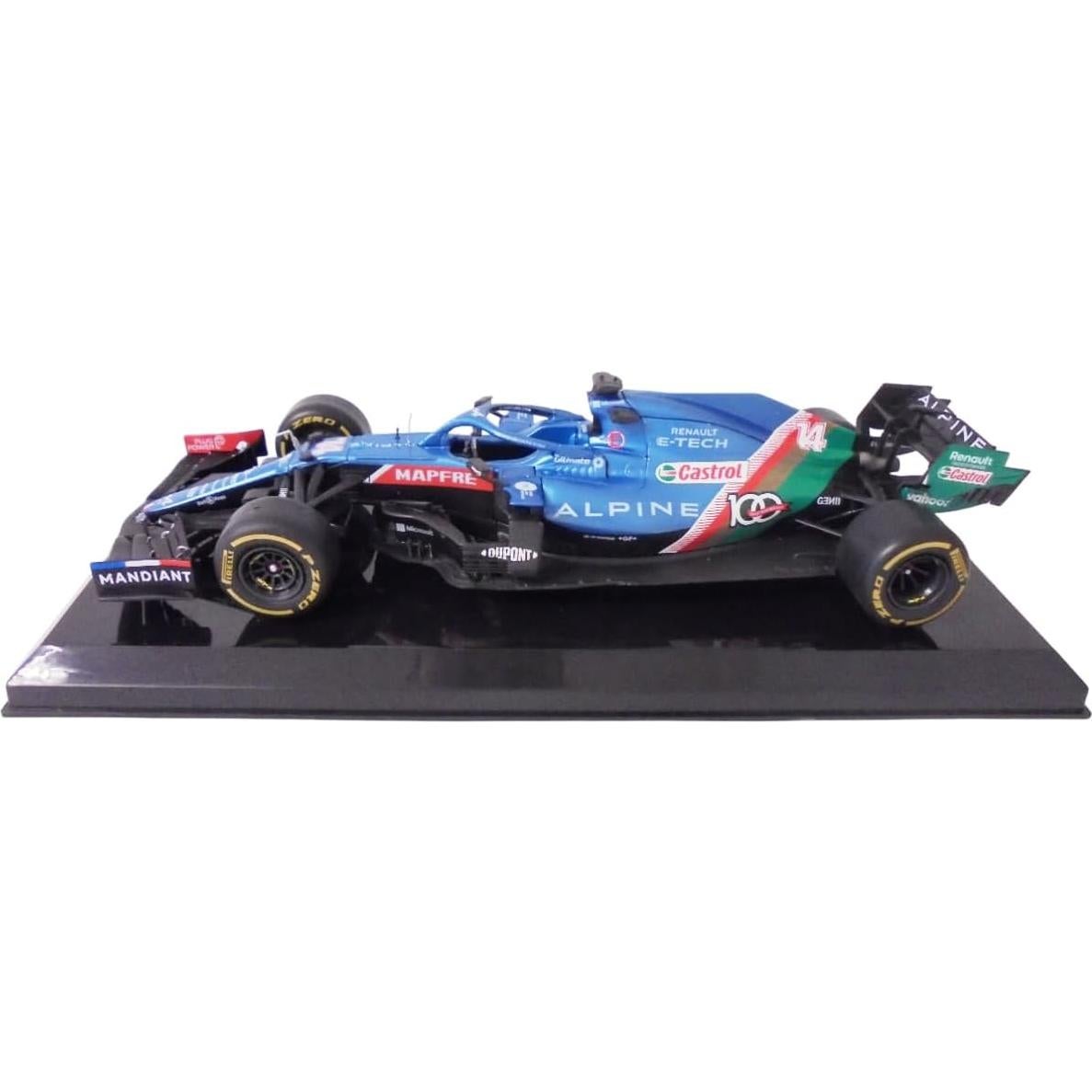 Coche Diecast 1/24 OPO 10 Alpine A521 Fernando Alonso 2021