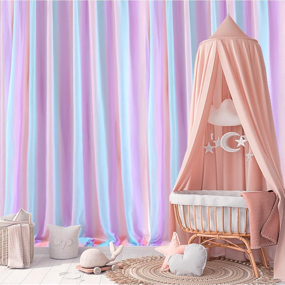 Cortinas Transparentes Eimilaly Arcoíris 2 Paneles 149,86x213,36cm