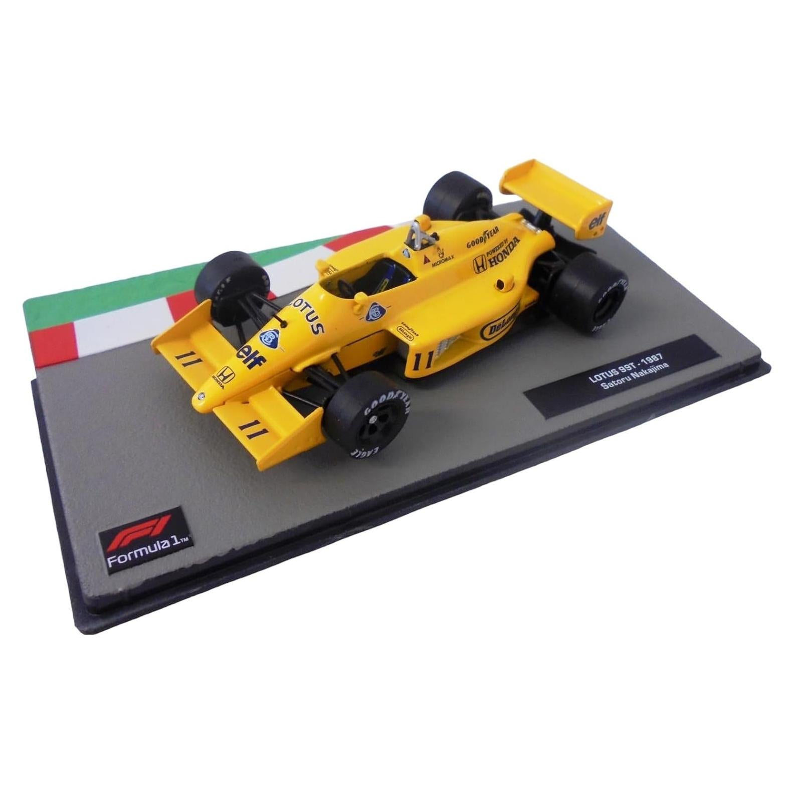 Coche Miniatura Fórmula 1 OPO 10 Lotus 99T 1/43