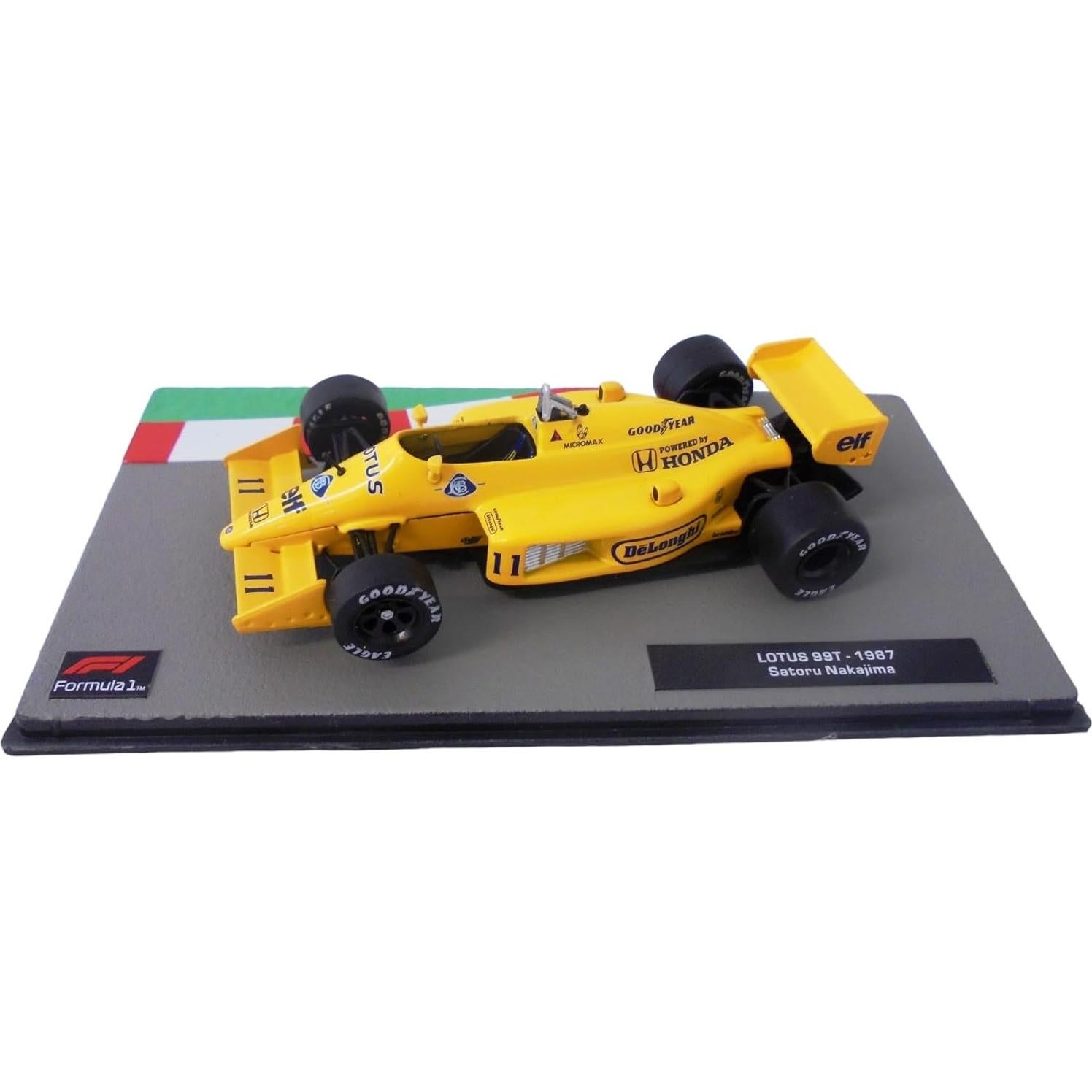 Coche Miniatura Fórmula 1 OPO 10 Lotus 99T 1/43