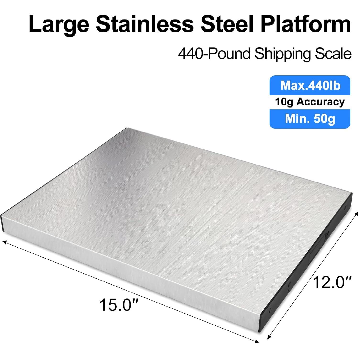 Balanza de Envío THINKSCALE 200kg Acero Inoxidable LCD Inalámbrica
