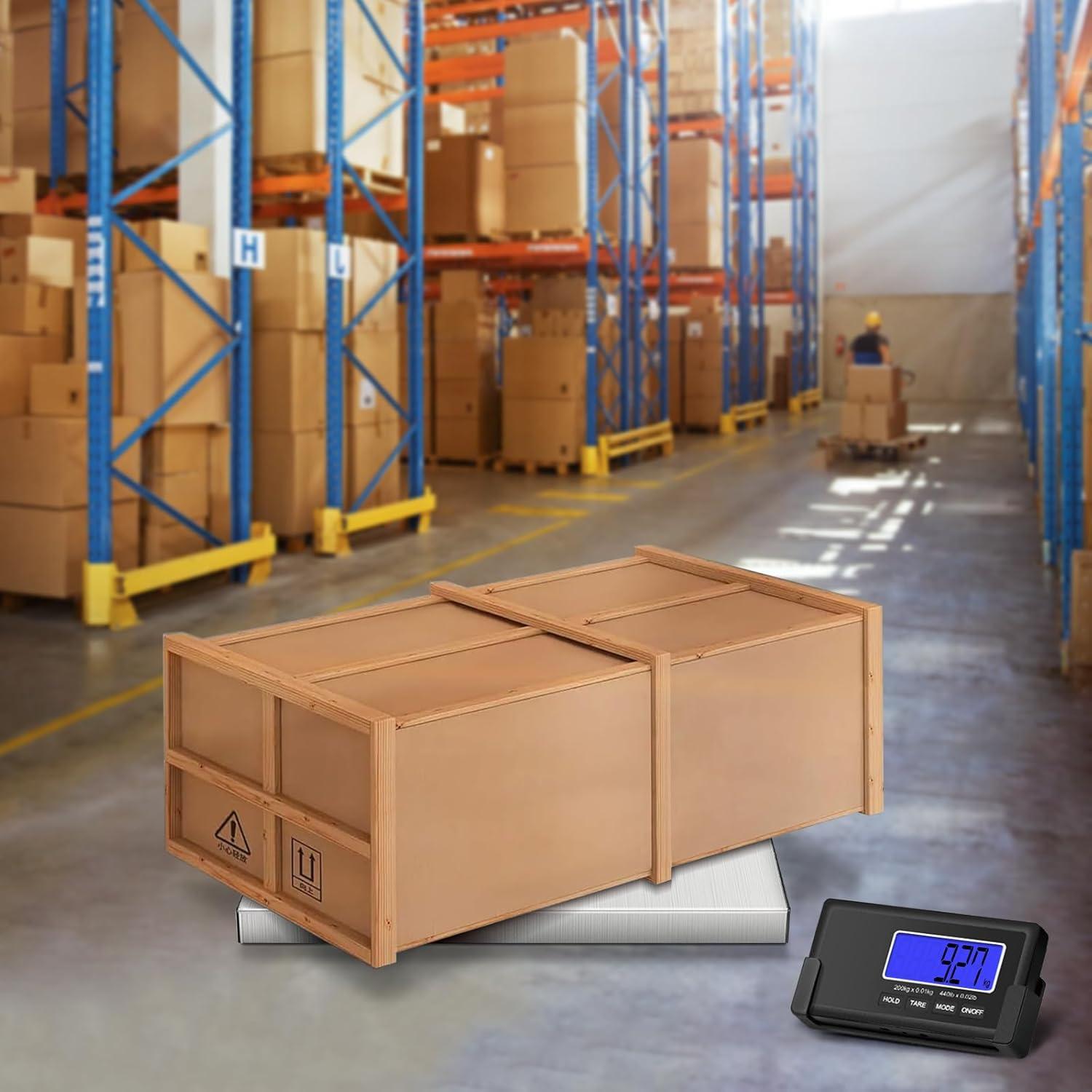 Balanza de Envío THINKSCALE 200kg Acero Inoxidable LCD Inalámbrica