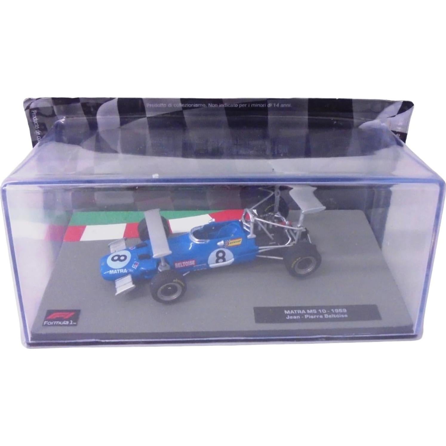 Coche en miniatura Fórmula 1 Ixo Matra MS 10 1969 1/43