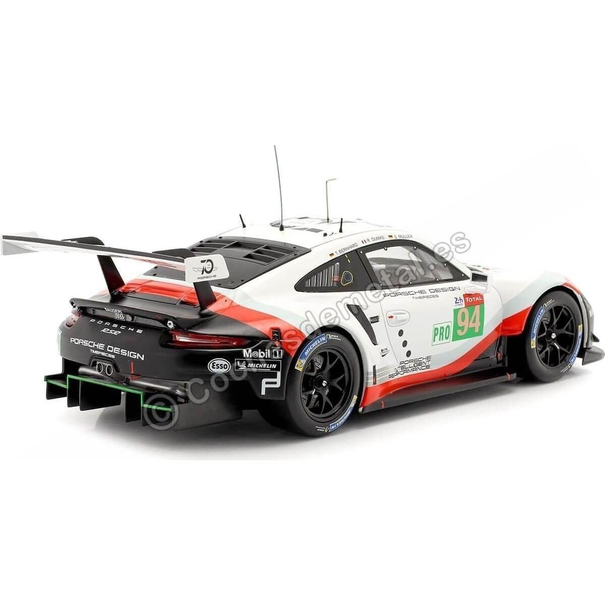 Coche Coleccionable IXO Porsche 911 RSR Le Mans 2018 1:18