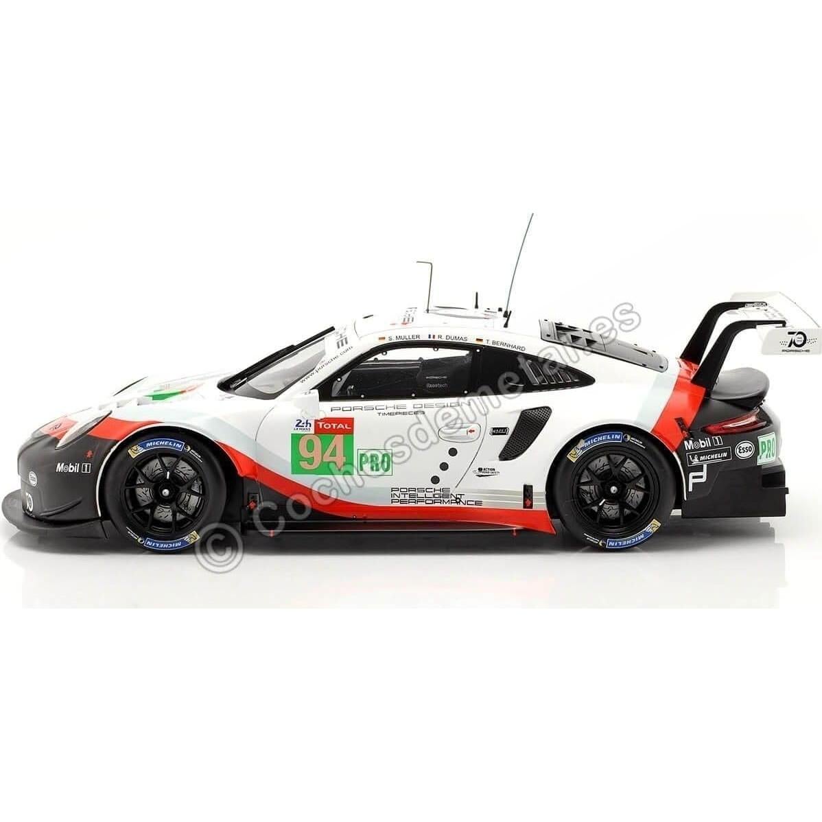 Coche Coleccionable IXO Porsche 911 RSR Le Mans 2018 1:18