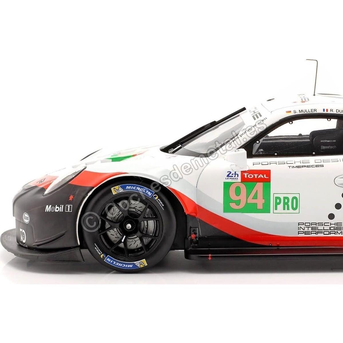 Coche Coleccionable IXO Porsche 911 RSR Le Mans 2018 1:18