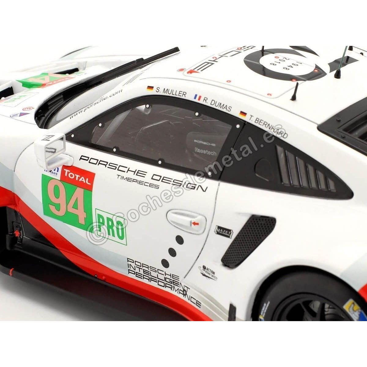 Coche Coleccionable IXO Porsche 911 RSR Le Mans 2018 1:18