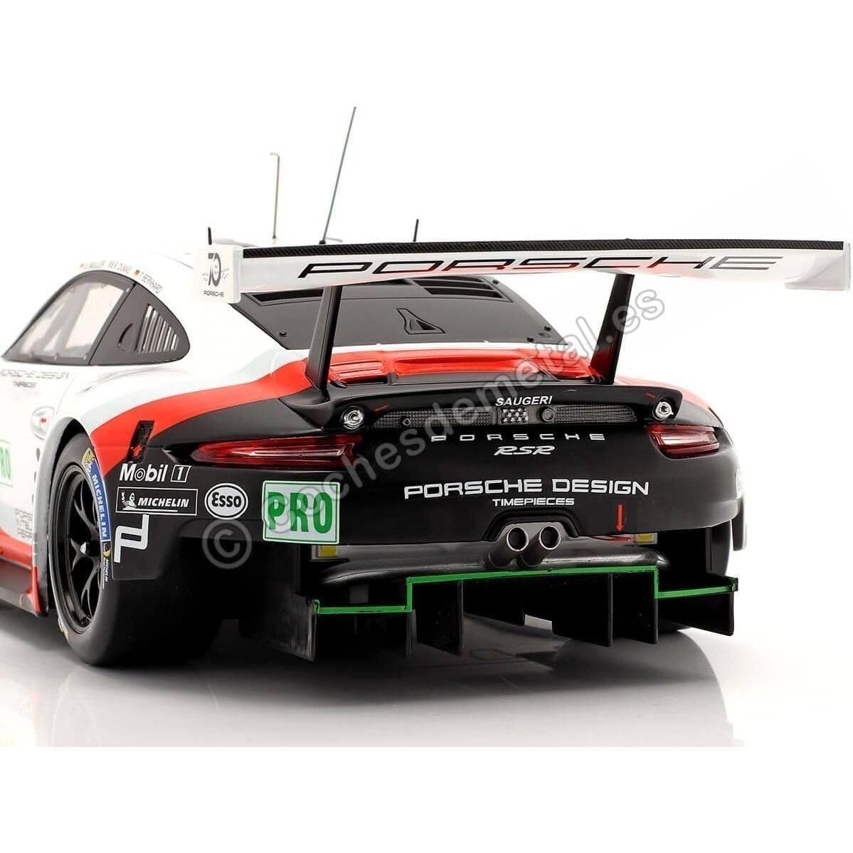 Coche Coleccionable IXO Porsche 911 RSR Le Mans 2018 1:18