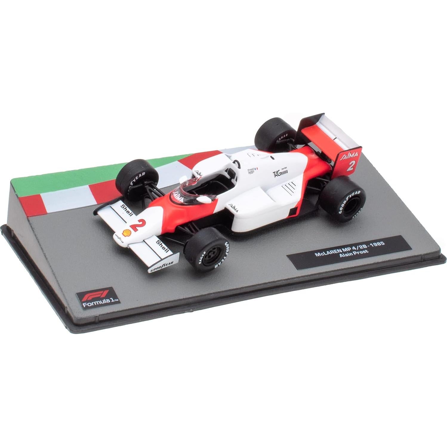 Coche en miniatura F1 OPO 10 McLaren MP4/2B 1/43 Alain Prost