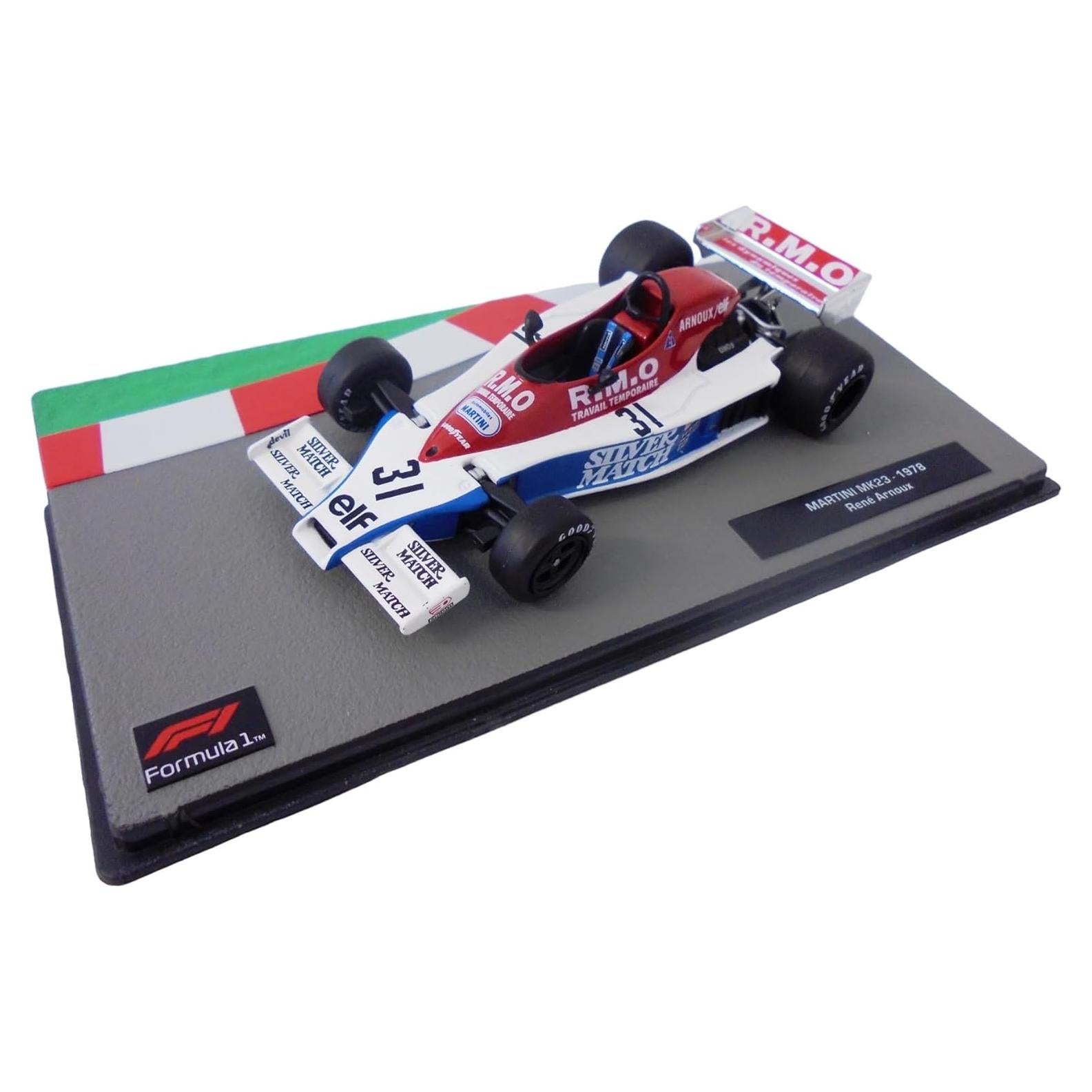 Coche en miniatura OPO 10 Fórmula 1 1/43 Martini MK23