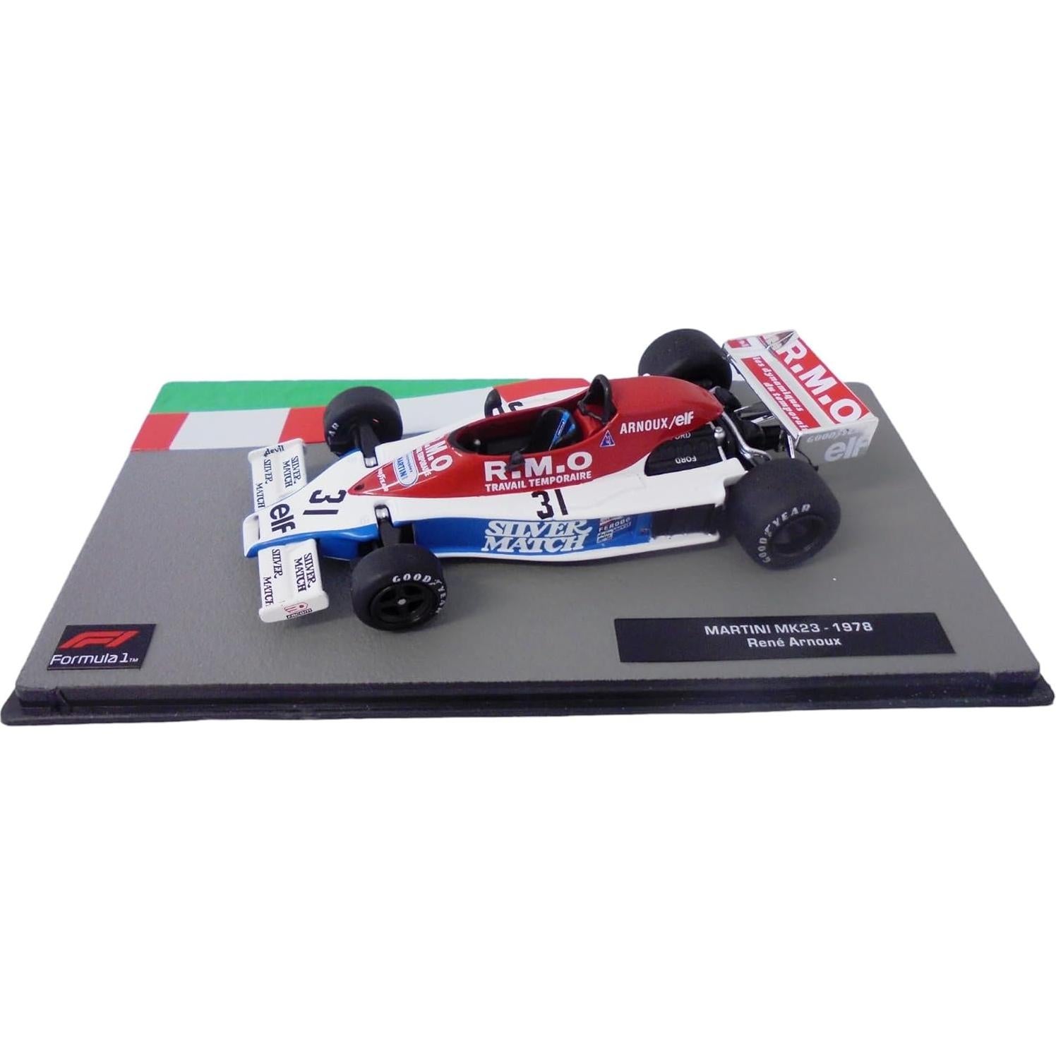 Coche en miniatura OPO 10 Fórmula 1 1/43 Martini MK23