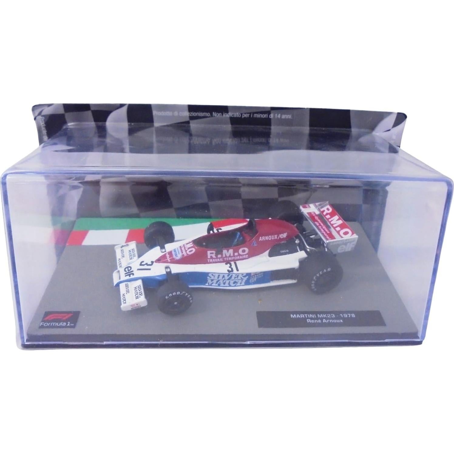 Coche en miniatura OPO 10 Fórmula 1 1/43 Martini MK23
