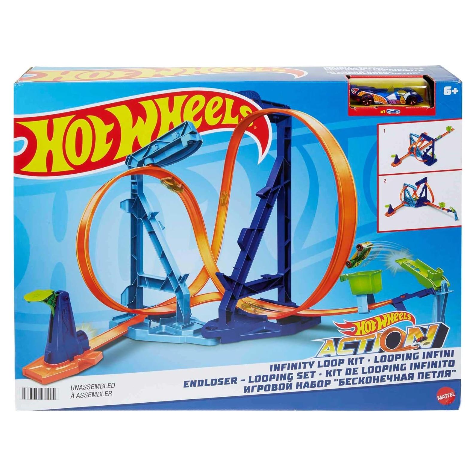 Juego de Pista de Autos Hot Wheels Bucle Infinito 1:64